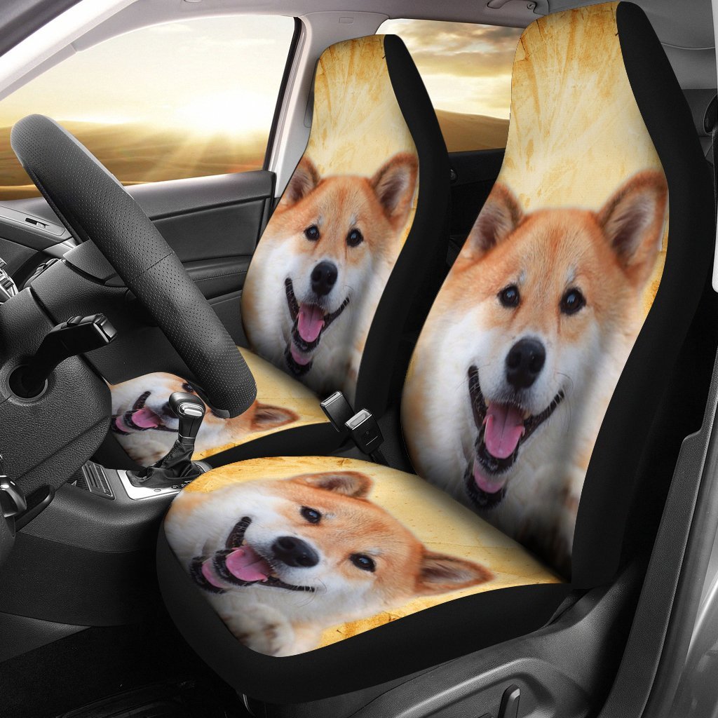 Shiba Inu Dog Print Car Seat Covers- Free Shipping - Deruj.com