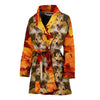 Shetland Sheepdog Print Women's Bath Robe-Free Shipping - Deruj.com