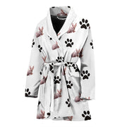 Sphynx Cat Patterns Print Women's Bath Robe-Free Shipping - Deruj.com