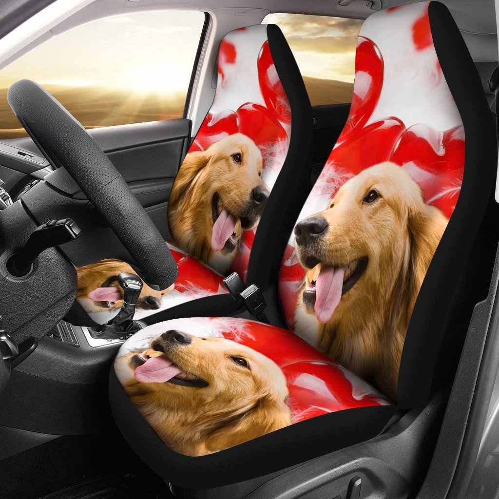 Golden Retriever Dog Print Car Seat Covers- Free Shipping - Deruj.com