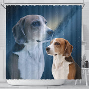 English Foxhound Print Shower Curtains-Free Shipping - Deruj.com