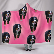 Racing Bernese Mountain Dog Print Hooded Blanket-Free Shipping - Deruj.com