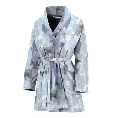 Basenji Dog Patterns Print Women's Bath Robe-Free Shipping - Deruj.com