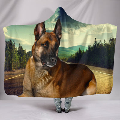 Malinois Dog Print Hooded Blanket-Free Shipping - Deruj.com