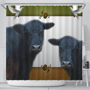 Galloway Cattle (Cow) Print Shower Curtain-Free Shipping - Deruj.com