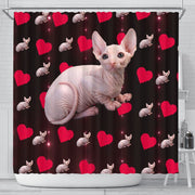 Sphynx Cat Print Shower Curtain-Free Shipping - Deruj.com