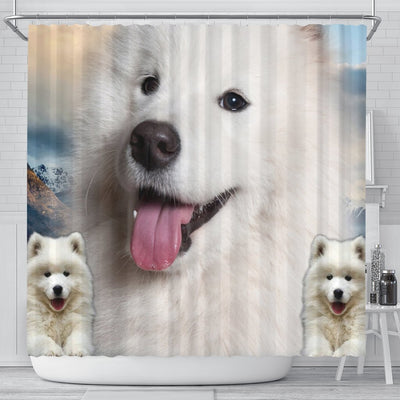 Samoyed Dog Print Shower Curtains-Free Shipping - Deruj.com