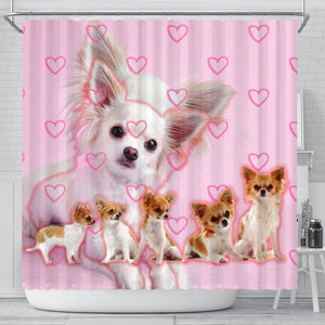 Chihuahua Print Shower Curtains-Free Shipping - Deruj.com