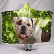 Cute American Bulldog Print Hooded Blanket-Free Shipping - Deruj.com