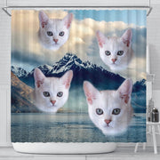 Burmilla Cat Print Shower Curtains-Free Shipping - Deruj.com