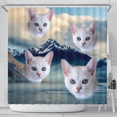 Burmilla Cat Print Shower Curtains-Free Shipping - Deruj.com