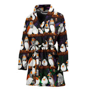 Zebra Finch Bird Pattern Print Women's Bath Robe-Free Shipping - Deruj.com