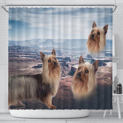 Cute Australian Silky Terrier Print Shower Curtains-Free Shipping - Deruj.com