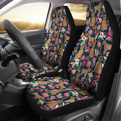 Brussels Griffon Dog Floral Print Car Seat Covers-Free Shipping - Deruj.com