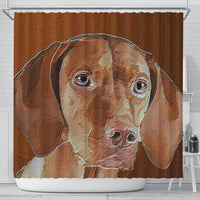Amazing Vizsla Dog Art Print Shower Curtain-Free Shipping - Deruj.com