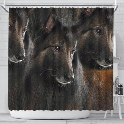Belgian Tervuren Dog Print Shower Curtain-Free Shipping - Deruj.com