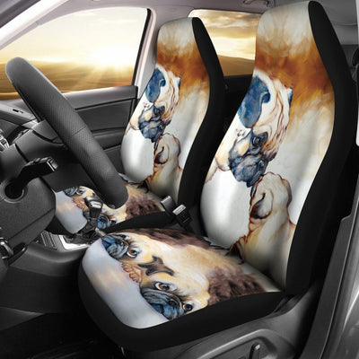 Love Pug mother&puppy Print Car Seat Covers- Free Shipping - Deruj.com