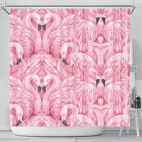 Flamingo Print Shower Curtains-Free Shipping - Deruj.com