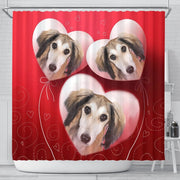 Saluki Dog Print Shower Curtain-Free Shipping - Deruj.com