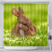 Cute Easter Bunny Print Shower Curtains-Free Shipping - Deruj.com