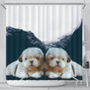 Shih Tzu Print Shower Curtain-Free Shipping - Deruj.com