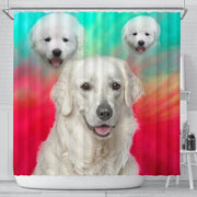 Kuvasz Dog Print Shower Curtain-Free Shipping - Deruj.com