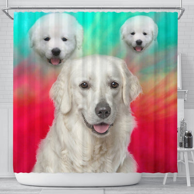 Kuvasz Dog Print Shower Curtain-Free Shipping - Deruj.com