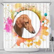 Azawakh Dog Print Shower Curtain-Free Shipping - Deruj.com