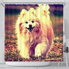 Cute Pomeranian Dog Art Print Shower Curtains-Free Shipping - Deruj.com