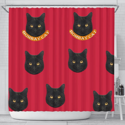 Cute Bombay cat Print Shower Curtain-Free Shipping - Deruj.com