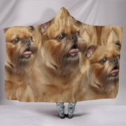 Brussels Griffon Dog Print Hooded Blanket-Free Shipping - Deruj.com