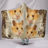Lovely Golden Hamster Print Hooded Blanket-Free Shipping - Deruj.com