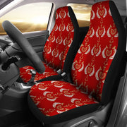 Fish Patterns On Red Print Car Seat Covers-Free Shipping - Deruj.com
