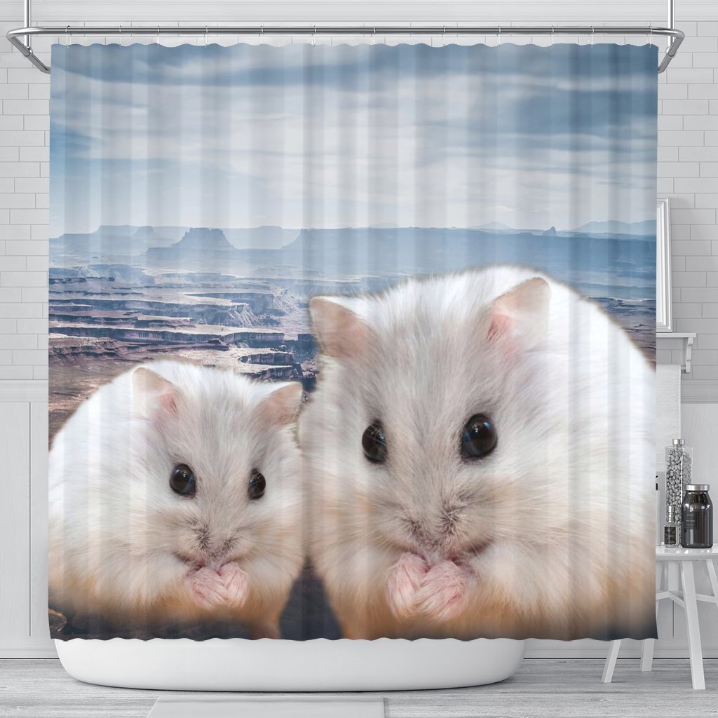 Cute Chinese Hamster Print Shower Curtains-Free Shipping - Deruj.com