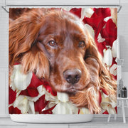 Lovely Irish Setter Print Shower Curtains-Free Shipping - Deruj.com