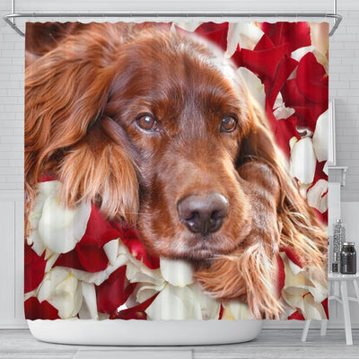 Lovely Irish Setter Print Shower Curtains-Free Shipping - Deruj.com