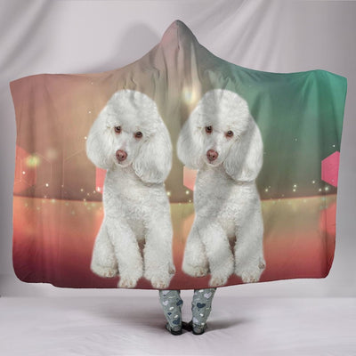Cute Poodle Dog Print Hooded Blanket-Free Shipping - Deruj.com