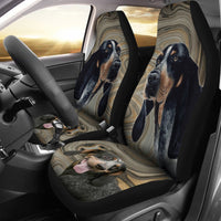 Bluetick Coonhound Print Car Seat Covers- Free Shipping - Deruj.com