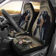 Bluetick Coonhound Print Car Seat Covers- Free Shipping - Deruj.com
