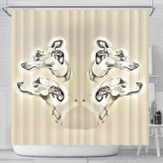 Whippet Dog Print Shower Curtain-Free Shipping - Deruj.com