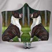 Boston Terrier Dog Art Print Hooded Blanket-Free Shipping - Deruj.com