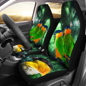 Caique Parrot Print Car Seat Covers- Free Shipping - Deruj.com