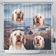 Clumber Spaniel Print Shower Curtains-Free Shipping - Deruj.com