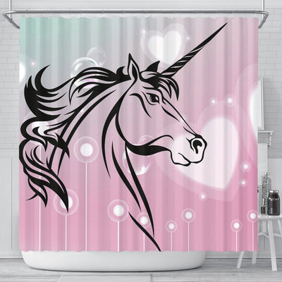 Unicorn Art Print Shower Curtain-Free Shipping - Deruj.com