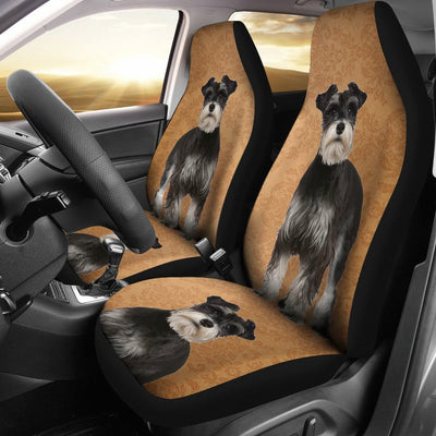 Cute Miniature Schnauzer Print Car Seat Covers-Free Shipping - Deruj.com