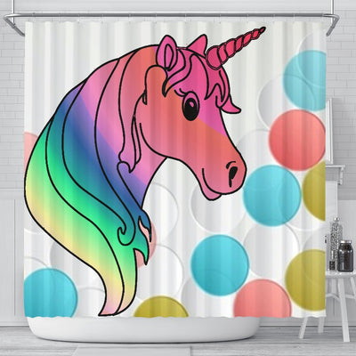 Unicorn Print Shower Curtain-Free Shipping - Deruj.com