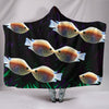 Kissing Gourami Fish Print Hooded Blanket-Free Shipping - Deruj.com