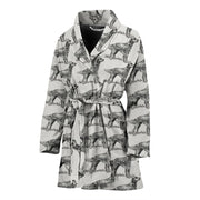 English Setter Dog Pattern Print Women's Bath Robe-Free Shipping - Deruj.com