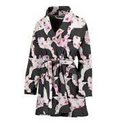 Briard Dog Pattern Print Women's Bath Robe-Free Shipping - Deruj.com