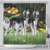 Amazing Saluki Dog Print Shower Curtains-Free Shipping - Deruj.com